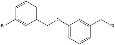 1-[(3-bromophenyl)methoxy]-3-(chloromethyl)benzene Struktur