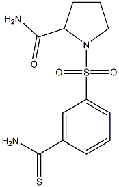 1-[(3-carbamothioylbenzene)sulfonyl]pyrrolidine-2-carboxamide Structure