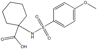 1-[(4-methoxybenzene)sulfonamido]cyclohexane-1-carboxylic acid
