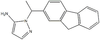 1-[1-(9H-fluoren-2-yl)ethyl]-1H-pyrazol-5-amine 结构式