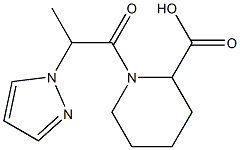 1-[2-(1H-pyrazol-1-yl)propanoyl]piperidine-2-carboxylic acid