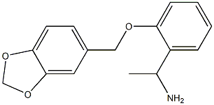 1-[2-(2H-1,3-benzodioxol-5-ylmethoxy)phenyl]ethan-1-amine Structure