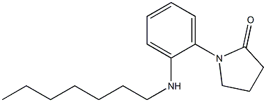 1-[2-(heptylamino)phenyl]pyrrolidin-2-one Structure