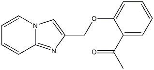 1-[2-(imidazo[1,2-a]pyridin-2-ylmethoxy)phenyl]ethanone Struktur