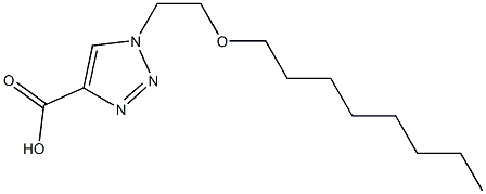 1-[2-(octyloxy)ethyl]-1H-1,2,3-triazole-4-carboxylic acid Structure