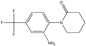 1-[2-amino-4-(trifluoromethyl)phenyl]piperidin-2-one Structure