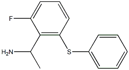 1-[2-fluoro-6-(phenylsulfanyl)phenyl]ethan-1-amine Struktur