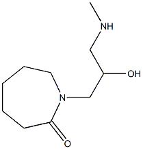 1-[2-hydroxy-3-(methylamino)propyl]azepan-2-one Structure