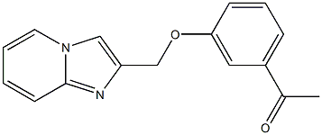 1-[3-(imidazo[1,2-a]pyridin-2-ylmethoxy)phenyl]ethanone Structure