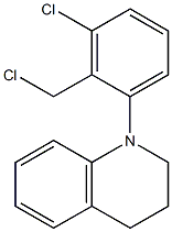 1-[3-chloro-2-(chloromethyl)phenyl]-1,2,3,4-tetrahydroquinoline Structure
