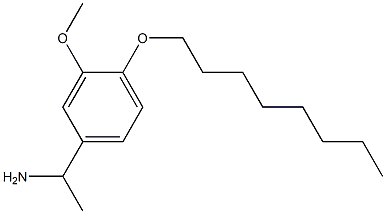 1-[3-methoxy-4-(octyloxy)phenyl]ethan-1-amine Structure