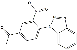 1-[4-(1H-1,2,3-benzotriazol-1-yl)-3-nitrophenyl]ethan-1-one Structure
