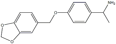 1-[4-(2H-1,3-benzodioxol-5-ylmethoxy)phenyl]ethan-1-amine