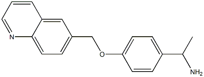 1-[4-(quinolin-6-ylmethoxy)phenyl]ethan-1-amine|