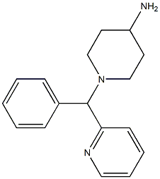 1-[phenyl(pyridin-2-yl)methyl]piperidin-4-amine Struktur
