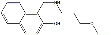 1-{[(3-ethoxypropyl)amino]methyl}naphthalen-2-ol