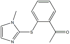 1-{2-[(1-methyl-1H-imidazol-2-yl)sulfanyl]phenyl}ethan-1-one Struktur