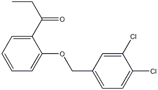 1-{2-[(3,4-dichlorophenyl)methoxy]phenyl}propan-1-one|