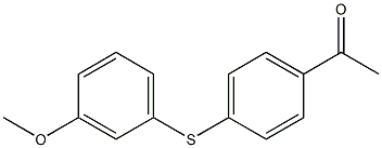 1-{4-[(3-methoxyphenyl)sulfanyl]phenyl}ethan-1-one Struktur
