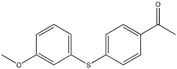 1-{4-[(3-methoxyphenyl)sulfanyl]phenyl}ethan-1-one