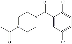 1-acetyl-4-(5-bromo-2-fluorobenzoyl)piperazine