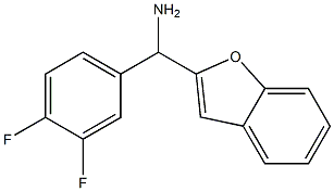 1-benzofuran-2-yl(3,4-difluorophenyl)methanamine Structure