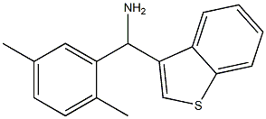 1-benzothiophen-3-yl(2,5-dimethylphenyl)methanamine|