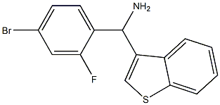 1-benzothiophen-3-yl(4-bromo-2-fluorophenyl)methanamine