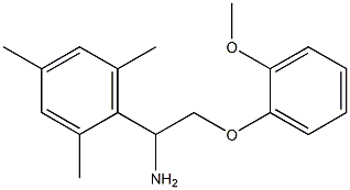 1-mesityl-2-(2-methoxyphenoxy)ethanamine Struktur