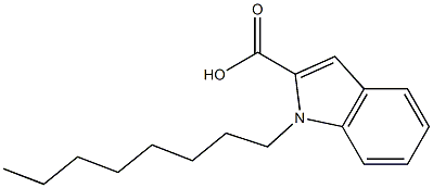 1-octyl-1H-indole-2-carboxylic acid Structure