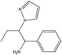 1-phenyl-2-(1H-pyrazol-1-yl)butan-1-amine Structure