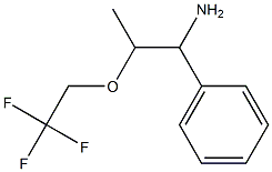 1-phenyl-2-(2,2,2-trifluoroethoxy)propan-1-amine Struktur