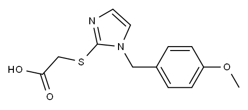 2-({1-[(4-methoxyphenyl)methyl]-1H-imidazol-2-yl}sulfanyl)acetic acid|