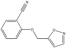 2-(1,2-oxazol-5-ylmethoxy)benzonitrile Struktur