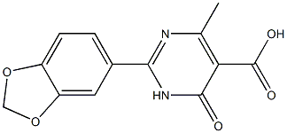 2-(1,3-benzodioxol-5-yl)-4-methyl-6-oxo-1,6-dihydropyrimidine-5-carboxylic acid|