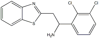 2-(1,3-benzothiazol-2-yl)-1-(2,3-dichlorophenyl)ethan-1-amine 化学構造式
