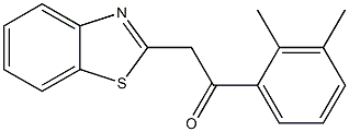 2-(1,3-benzothiazol-2-yl)-1-(2,3-dimethylphenyl)ethan-1-one 化学構造式