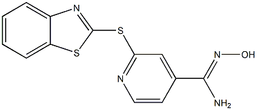 2-(1,3-benzothiazol-2-ylsulfanyl)-N'-hydroxypyridine-4-carboximidamide