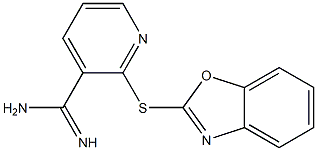 2-(1,3-benzoxazol-2-ylsulfanyl)pyridine-3-carboximidamide