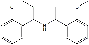 2-(1-{[1-(2-methoxyphenyl)ethyl]amino}propyl)phenol Struktur