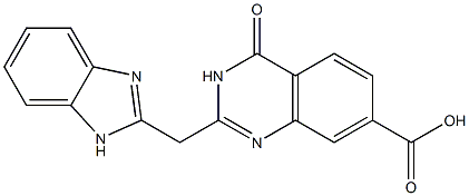 2-(1H-1,3-benzodiazol-2-ylmethyl)-4-oxo-3,4-dihydroquinazoline-7-carboxylic acid