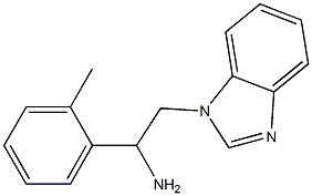 2-(1H-benzimidazol-1-yl)-1-(2-methylphenyl)ethanamine Struktur