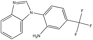 2-(1H-benzimidazol-1-yl)-5-(trifluoromethyl)aniline Struktur