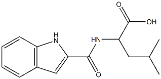 2-(1H-indol-2-ylformamido)-4-methylpentanoic acid Structure
