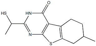 2-(1-mercaptoethyl)-7-methyl-5,6,7,8-tetrahydro[1]benzothieno[2,3-d]pyrimidin-4(3H)-one