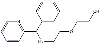 2-(2-{[phenyl(pyridin-2-yl)methyl]amino}ethoxy)ethan-1-ol Structure