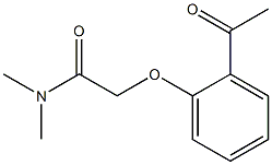 2-(2-acetylphenoxy)-N,N-dimethylacetamide,,结构式