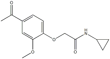 2-(4-acetyl-2-methoxyphenoxy)-N-cyclopropylacetamide
