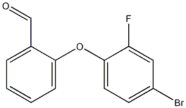 2-(4-bromo-2-fluorophenoxy)benzaldehyde,,结构式