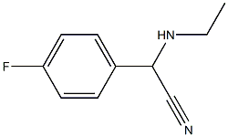 2-(ethylamino)-2-(4-fluorophenyl)acetonitrile Struktur